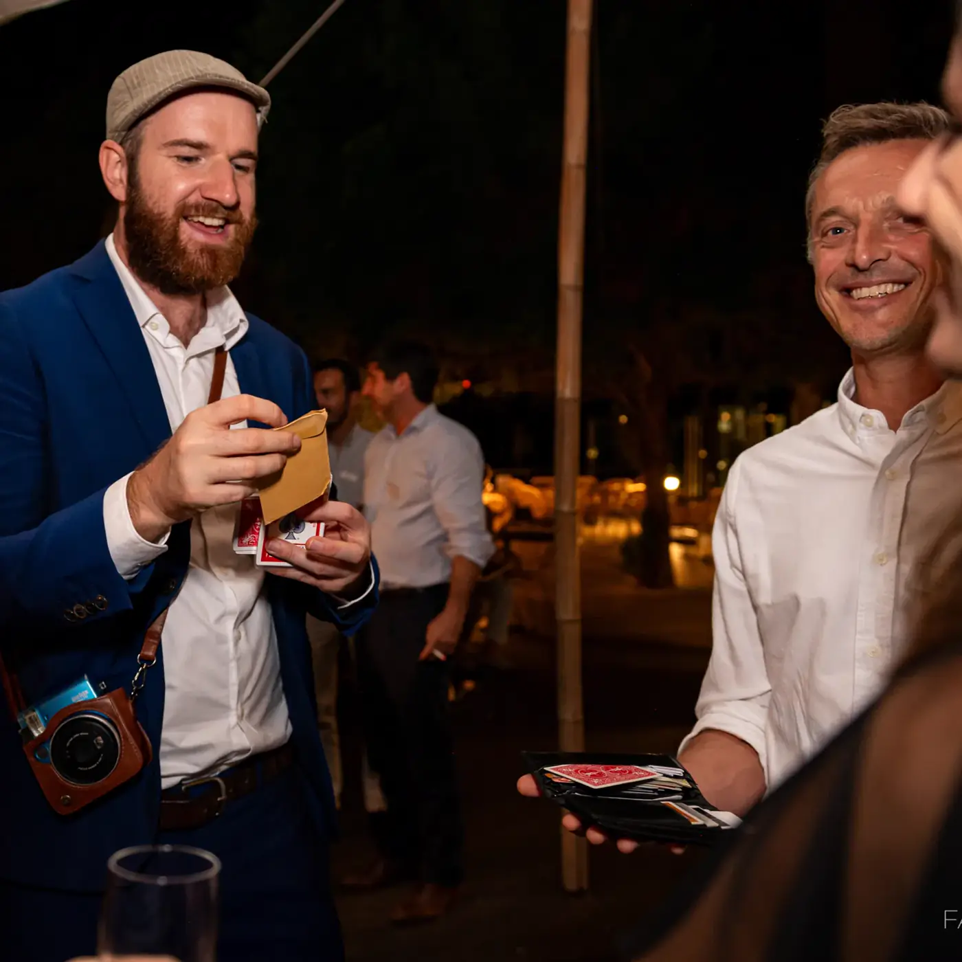 Polaroid pris pendant un cocktail à Paris