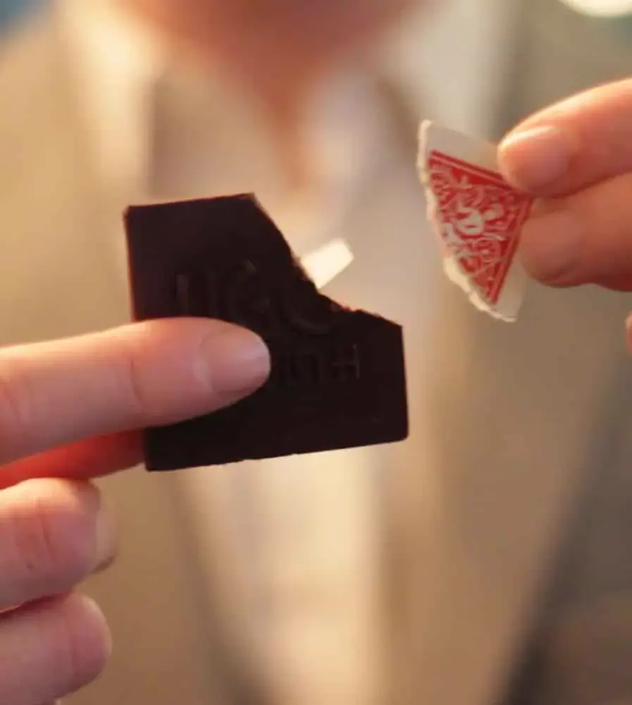Chocolats personnalisés utilisés pendant un tour